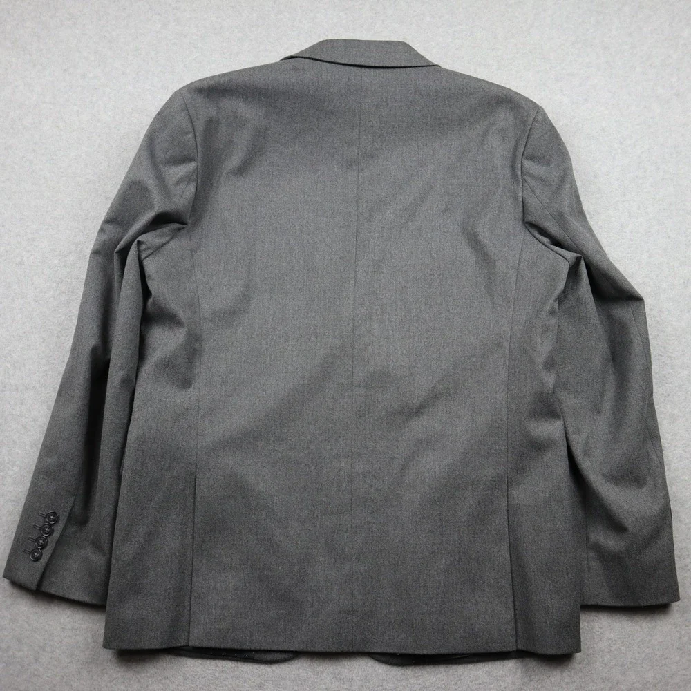 Apt. 9 Sport Coat Mens 42R Premier Flex Gray Slim Fit Stretch Blazer